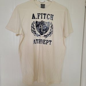 Abercrombie & Fitch Men's Muscle Short Sleeve T-shirt, Large, Cream